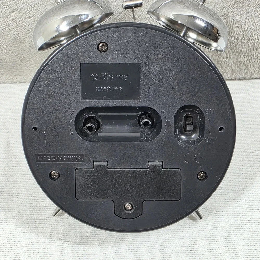 Disney Mickey Mouse Alarm Clock Battery Operated